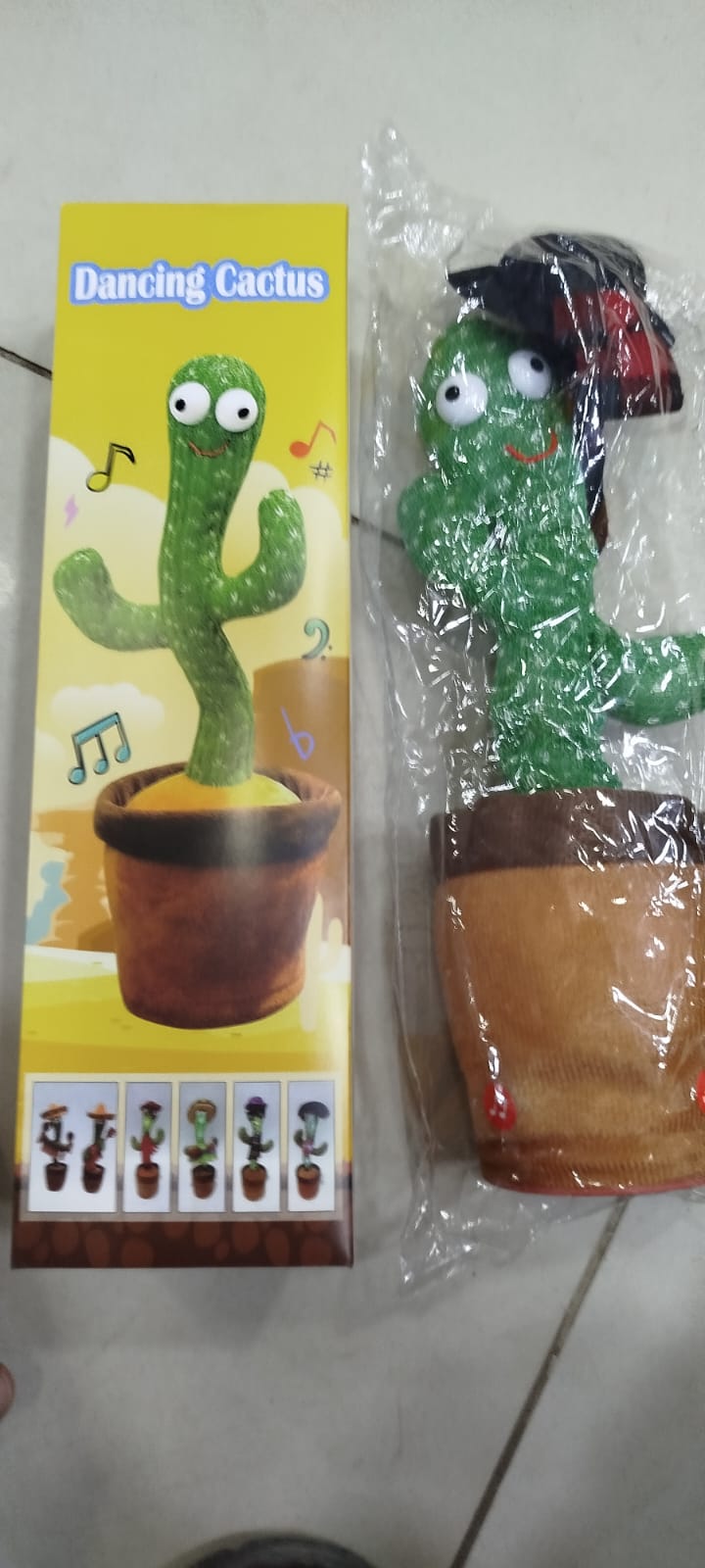 Dancing Cactus Toy – Rechargeable Singing & Talking Plush