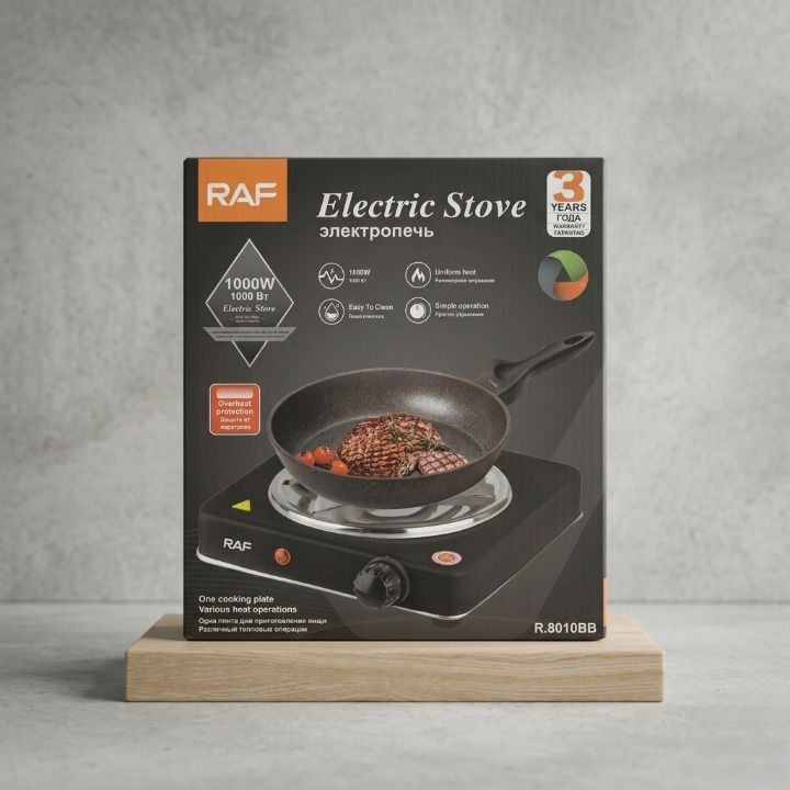 RAF Electric Stove – Portable Single Burner Hot Plate for Everyday Cooking