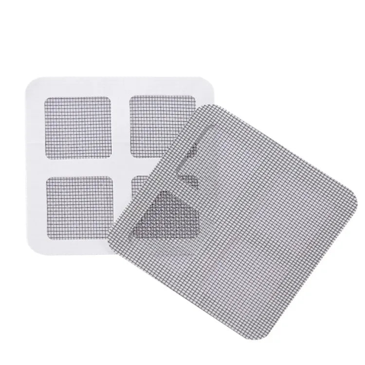 10PCS Self-Adhesive Drain Net Stickers – Anti-Clog Hair Catcher & Window Screen Repair Patch