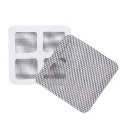 10PCS Self-Adhesive Drain Net Stickers – Anti-Clog Hair Catcher & Window Screen Repair Patch