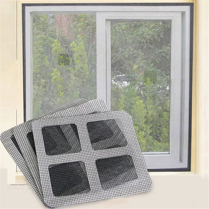 10PCS Self-Adhesive Drain Net Stickers – Anti-Clog Hair Catcher & Window Screen Repair Patch