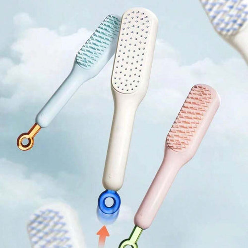 Premium Self-Cleaning Detangling Hair Brush
