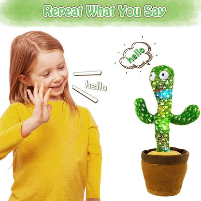 Dancing Cactus Toy – Rechargeable Singing & Talking Plush
