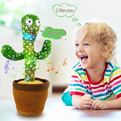 Dancing Cactus Toy – Rechargeable Singing & Talking Plush