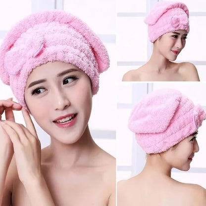 Ultra Absorbent Microfiber Hair Towel Wrap