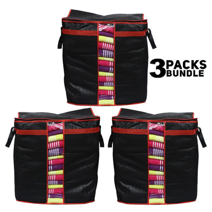 Large Foldable Storage Bag Organizer with Double Zipper