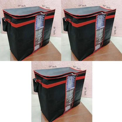Large Foldable Storage Bag Organizer with Double Zipper