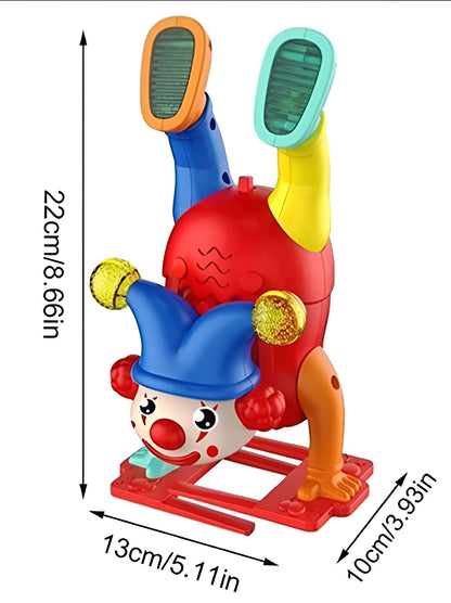 Electric Upside-Down Dancing Clown Toy with Music & Lights