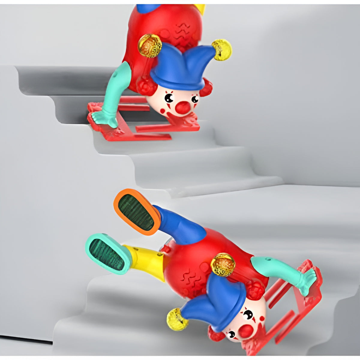 Electric Upside-Down Dancing Clown Toy with Music & Lights