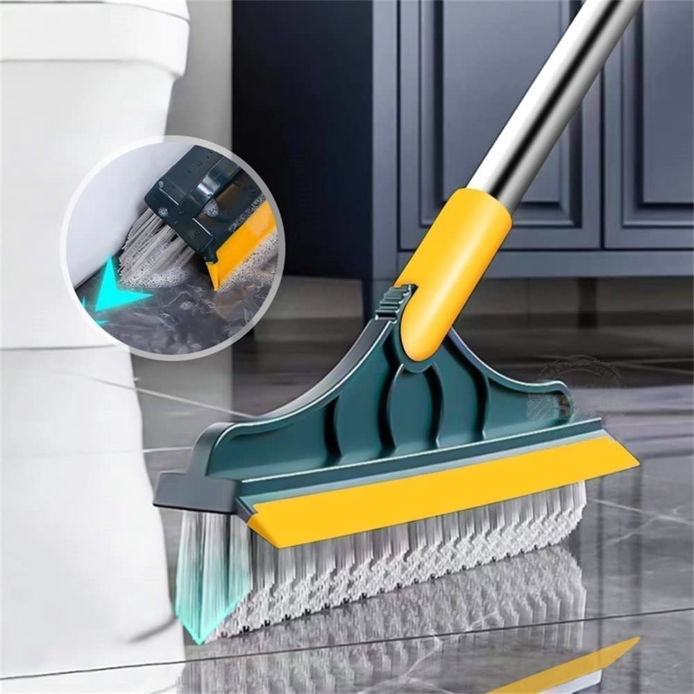 2-in-1 Floor Cleaning Brush – 120° Rotating Scrub Brush for Bathroom, Tiles, Windows & Floor Cleaning
