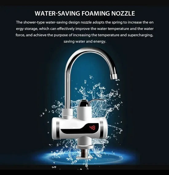 Electric Instant Water Heater Tap – Fast Heating Kitchen Faucet with Hot Water in Seconds