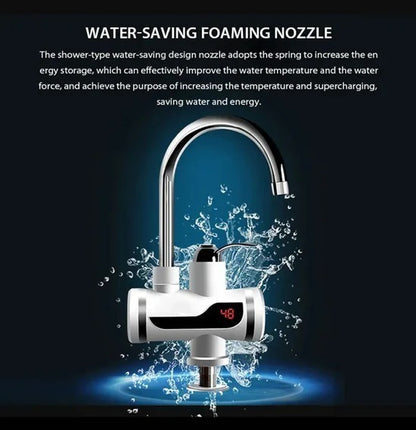 Electric Instant Water Heater Tap – Fast Heating Kitchen Faucet with Hot Water in Seconds
