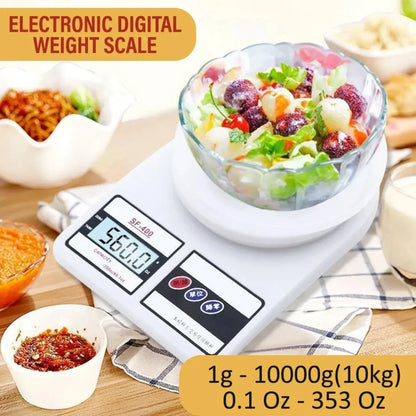 Digital Kitchen Weight Scale – 10kg Capacity Food & Baking Scale