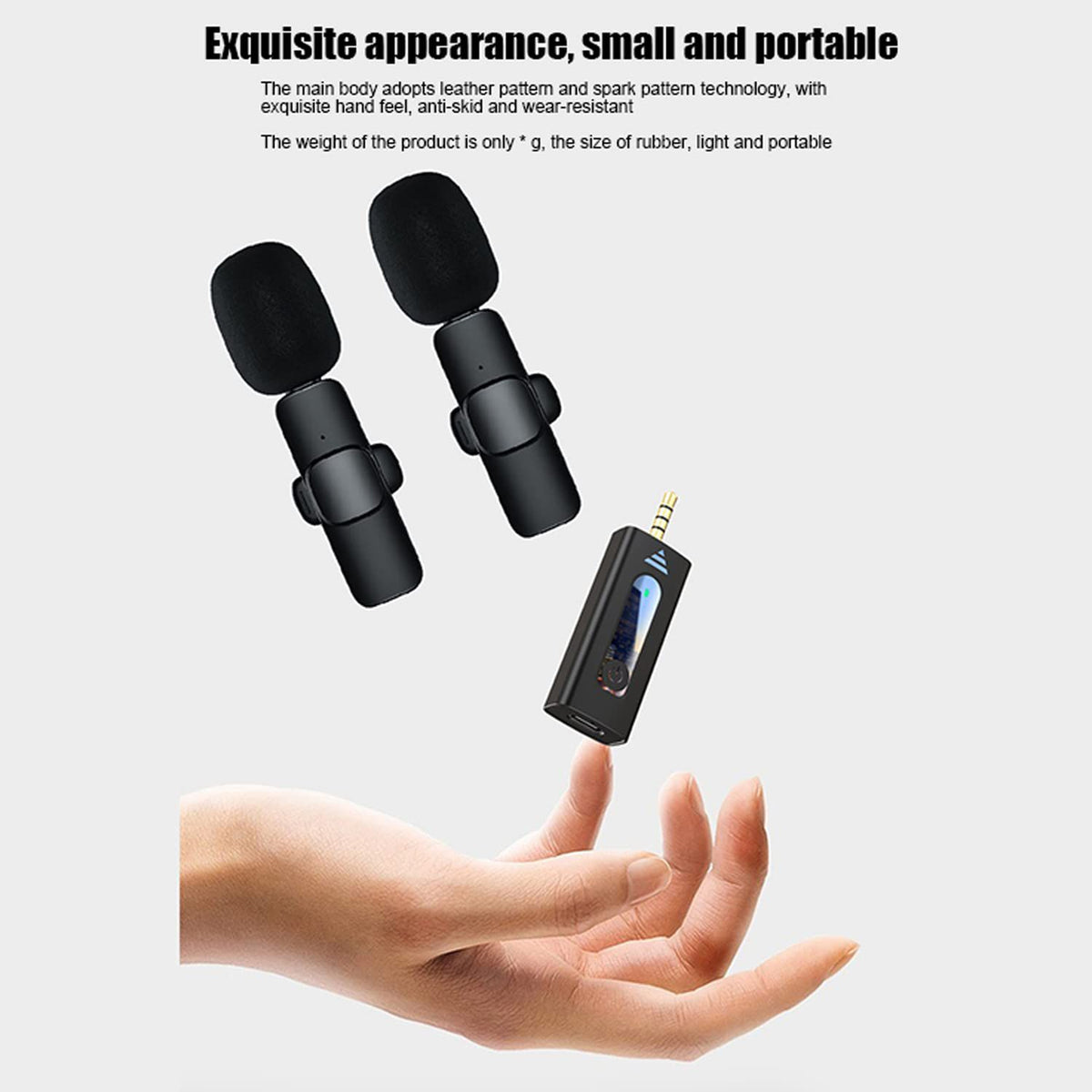 K35 Dual Wireless Microphone Set for Mobile, Camera & Speakers