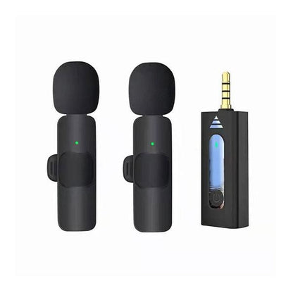 K35 Dual Wireless Microphone Set for Mobile, Camera & Speakers