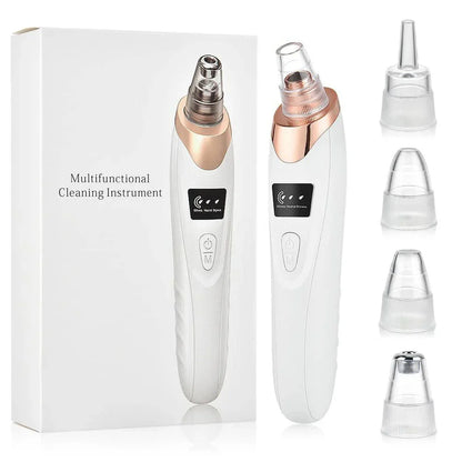 5-in-1 Rechargeable Blackhead Remover Machine – Facial Pore Vacuum, Acne Extractor & Deep Cleansing Face Suction Device