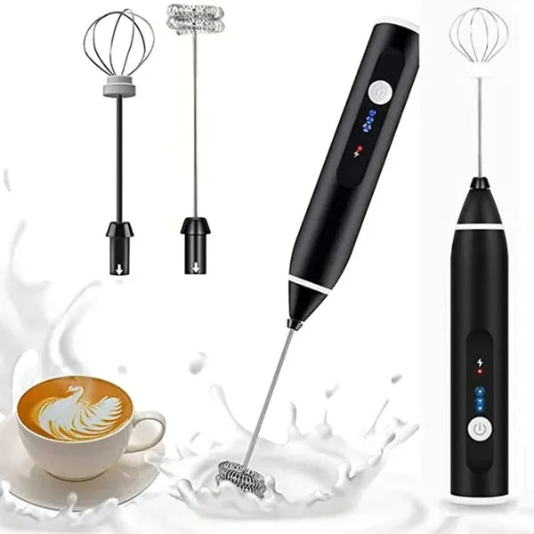 Rechargeable 2-in-1 Coffee Frother & Milk Mixer