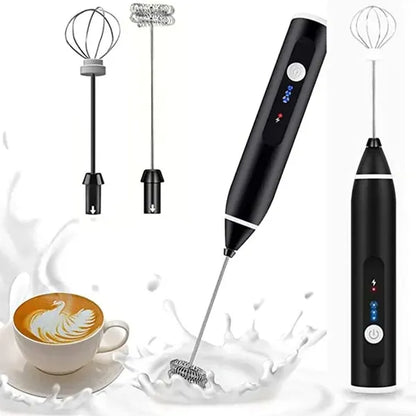 Rechargeable 2-in-1 Coffee Frother & Milk Mixer