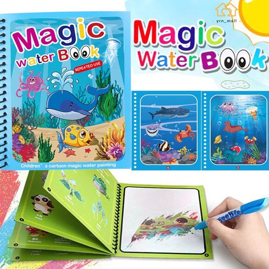 Magic Water Drawing Book for Kids with Magic Pen