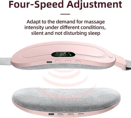 Electric Heating Pad Belt for Women – Rechargeable Period Comfort Belt with Heat & Massage Modes