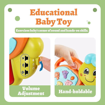 Musical Caterpillar Baby Piano Toy with Lights & Animal Sounds